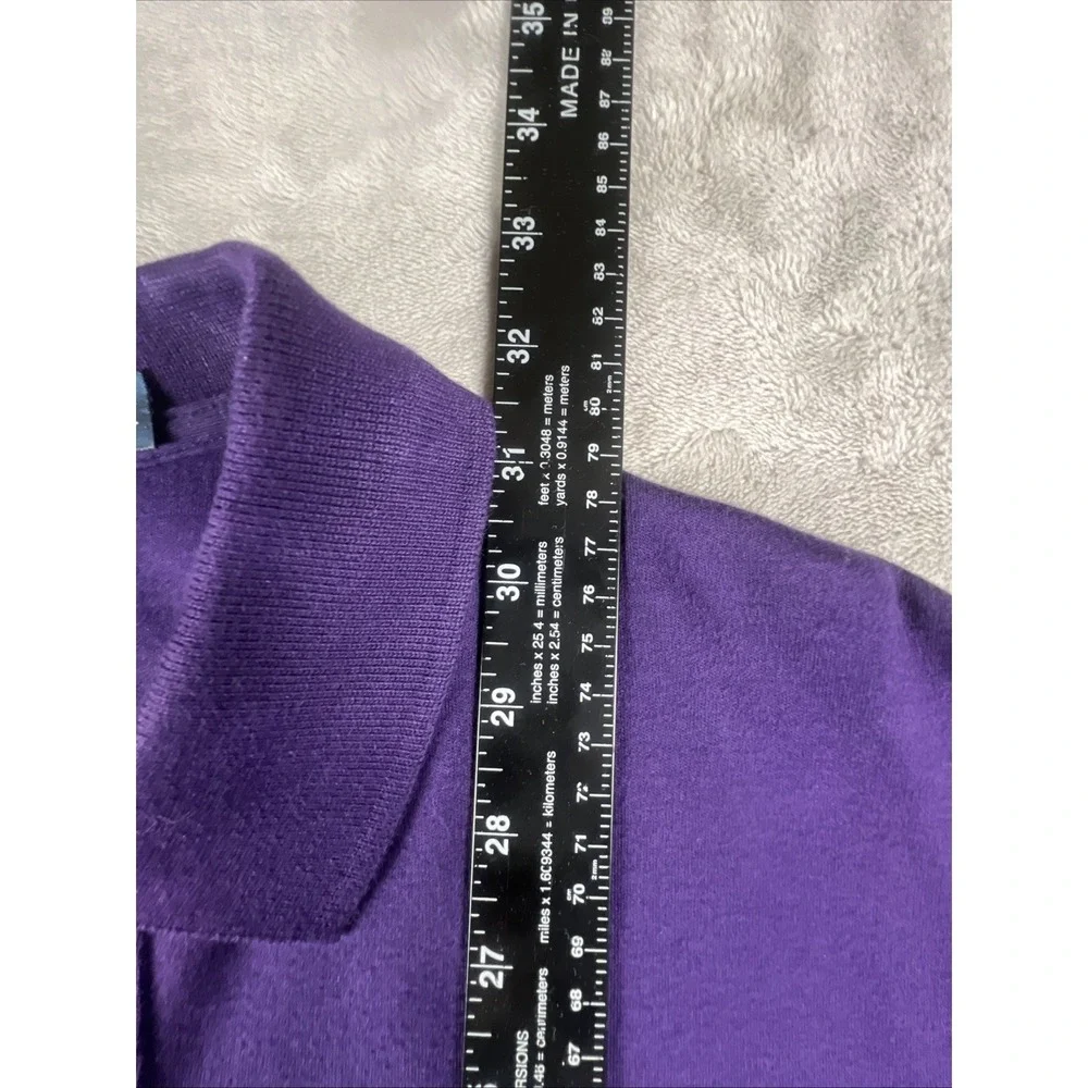 Polo Ralph Lauren Purple Cotton Short Sleeve Polo Shirt Mens Size Medium
